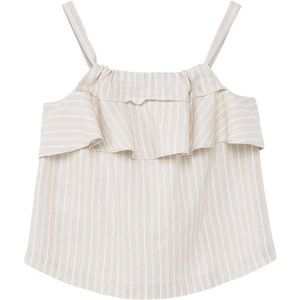 Mango striped linen shirt